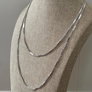 Monet double link silver necklace - Etsy 日本