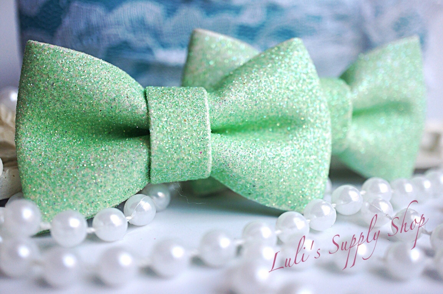 Set of 2 Wholesale Glitter Bows Hair Bows 3 Etsy.de