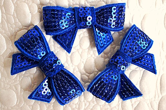 mini sequin bow