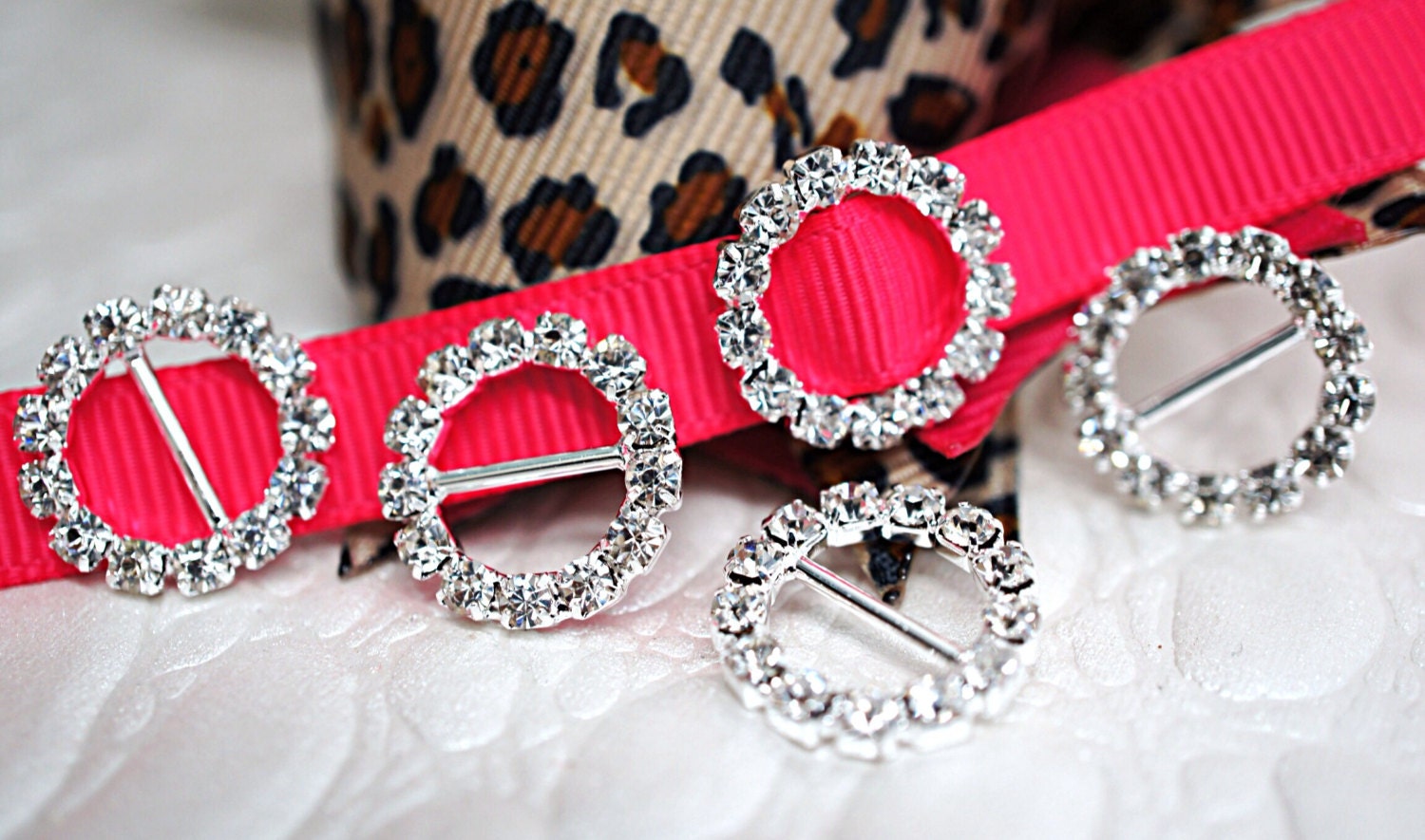 Rhinestone on sale buckle sliders