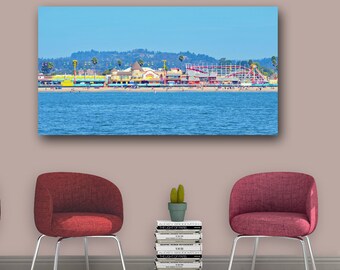 Santa Cruz Boardwalk Wall Decor, Famous Carnival Santa Cruz, CA Large Wall Art Photo Print, Fun Game House Print 20 x 30 Forever Print