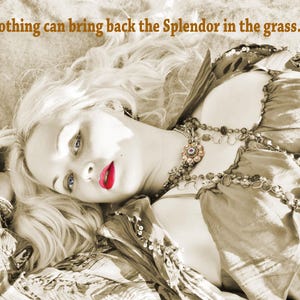 Famous William Wordsworth quote & Natalie Wood movie quote &quot;Nothing can bring back the splendor in the grass.&quot; Choose photo art print size