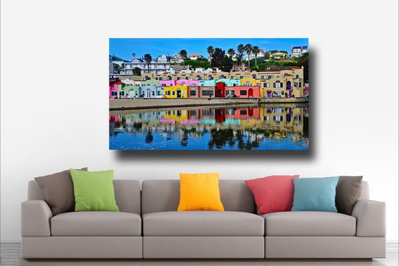 Capitola Beach Photo Print, Colorful Venetian Hotel in Capitola, CA, Colorful Hotel near Santa Cruz, Large Wall Art, Choose your print size image 7
