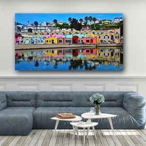 Capitola Beach Photo Print, Colorful Venetian Hotel in Capitola, CA, Colorful Hotel near Santa Cruz, Large Wall Art, Choose your print size image 8