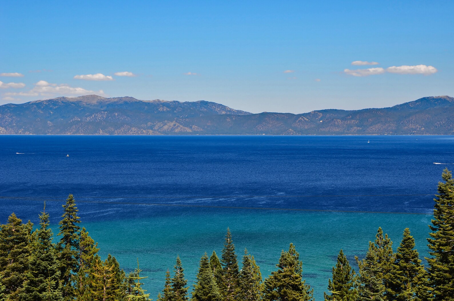 Lake Tahoe Blue Color Photo Emerald Deep Blue Waters Large Wall Art