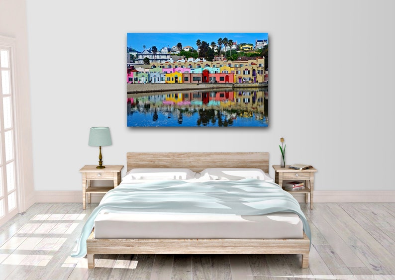 Capitola Beach Photo Print, Colorful Venetian Hotel in Capitola, CA, Colorful Hotel near Santa Cruz, Large Wall Art, Choose your print size image 6