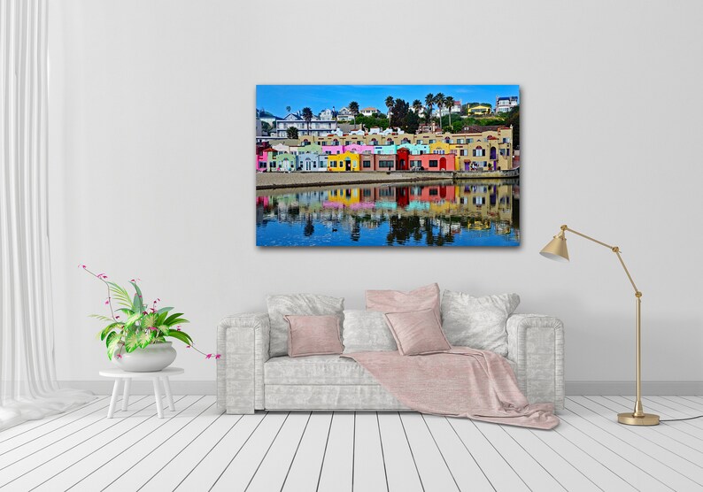 Capitola Beach Photo Print, Colorful Venetian Hotel in Capitola, CA, Colorful Hotel near Santa Cruz, Large Wall Art, Choose your print size image 9