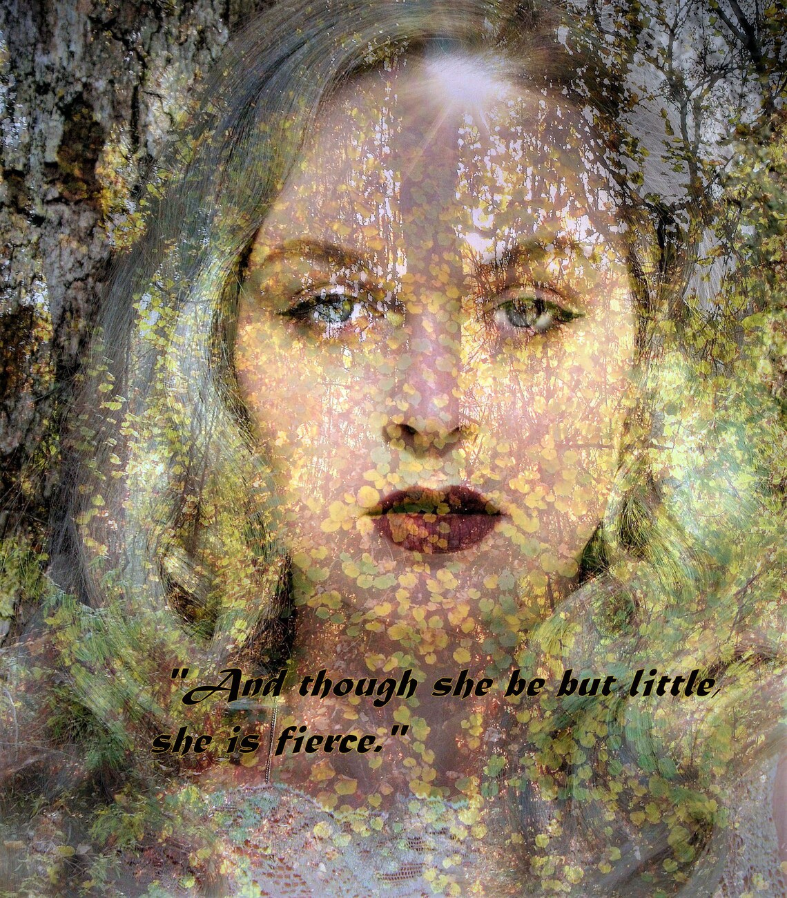 Ze is felle citaat slaapzaal Decor Shakespeare afdrukken