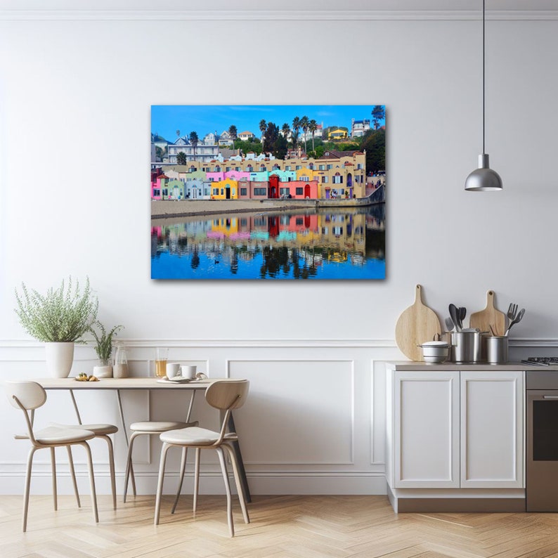 Capitola Beach Photo Print, Colorful Venetian Hotel in Capitola, CA, Colorful Hotel near Santa Cruz, Large Wall Art, Choose your print size image 10