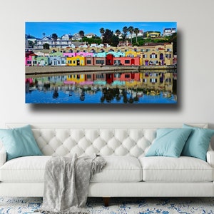 Capitola Beach Photo Print, Colorful Venetian Hotel in Capitola, CA, Colorful Hotel near Santa Cruz, Large Wall Art, Choose your print size image 4