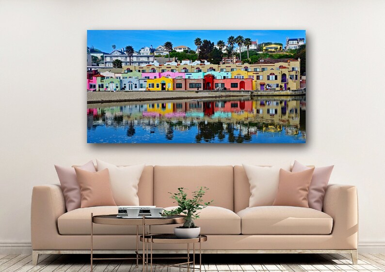 Capitola Beach Photo Print, Colorful Venetian Hotel in Capitola, CA, Colorful Hotel near Santa Cruz, Large Wall Art, Choose your print size image 5