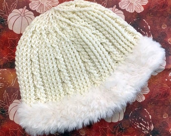 CROCHET PATTERN Teen/Adult Twisted Cable Beanie