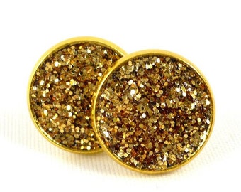 Earrings Glitter Gold