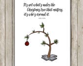 Items Similar To 8x10 Christmas Printable Charlie Brown Quote 8x10 Christmas Printable Charlie Brown Quote Typography Print Art Tree