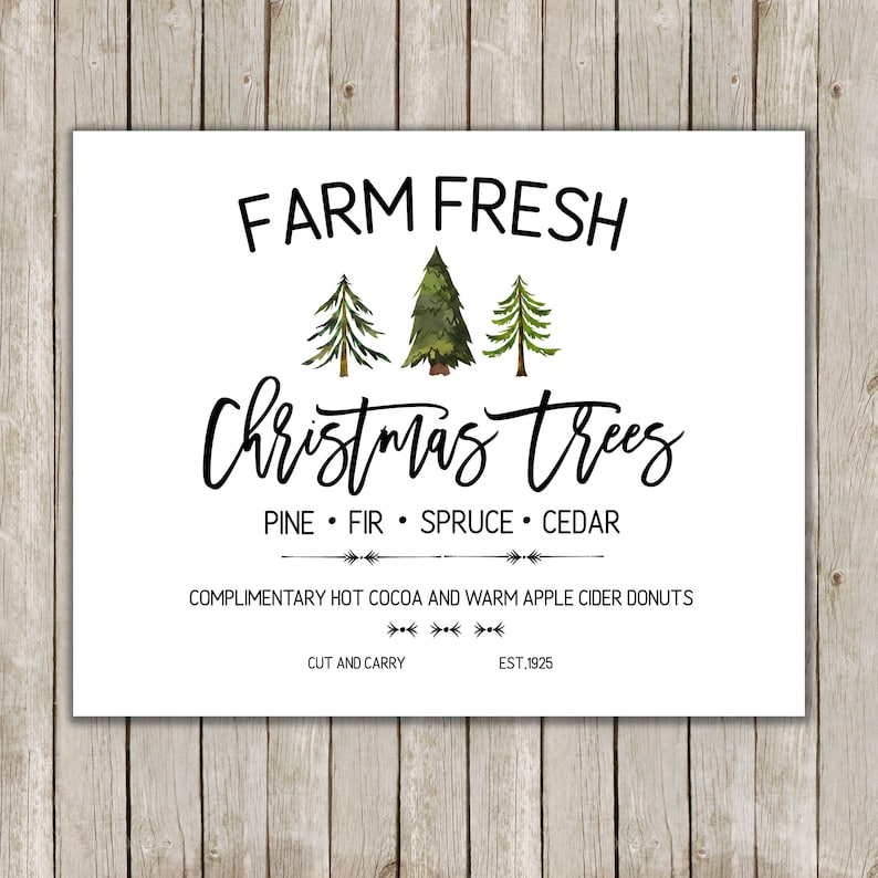 8x10-christmas-printable-farm-fresh-christmas-trees-farm-etsy