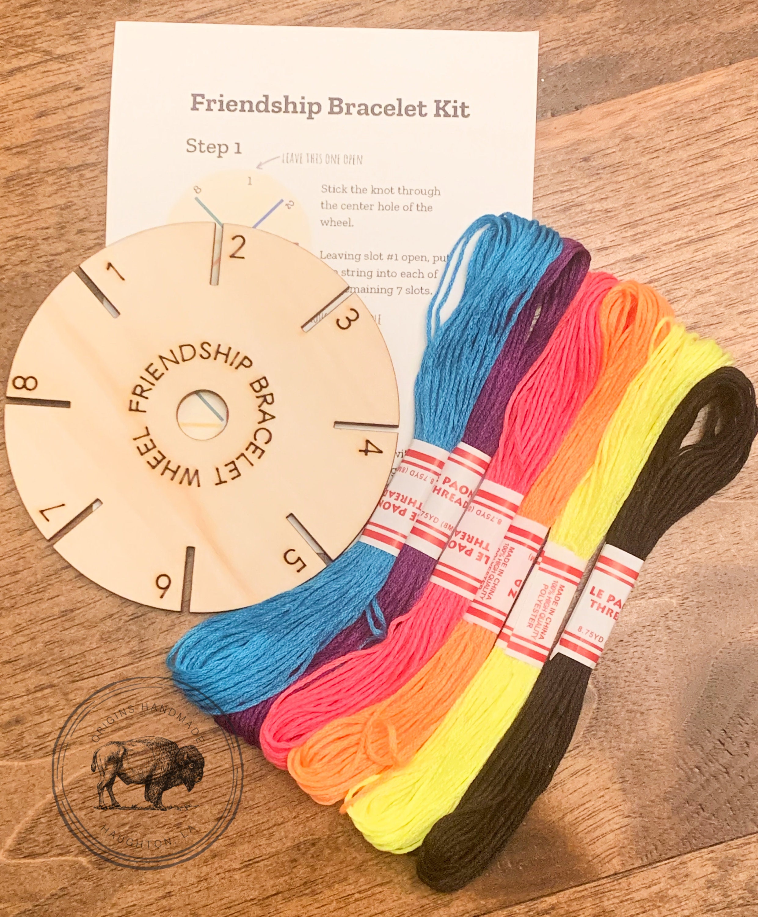 Make Your Own Friendship Bracelet Kit, Kumihimo Disk, DIY