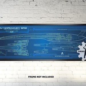 SSV Normandy SR2 - Mass Effect - 36 x 11,75 (impression panoramique)