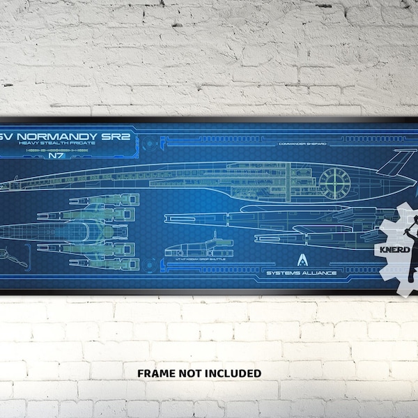 SSV Normandy SR2 - Mass Effect - 36 x 11.75 (Panoramic Print)