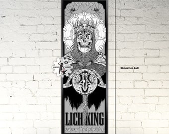 The Lich King Acererak - Eye of the Beholder -  11.75 x 36 Print