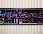 U.S.S. Defiant - Defiant Class Starship - LCARS Print (36x11.75)