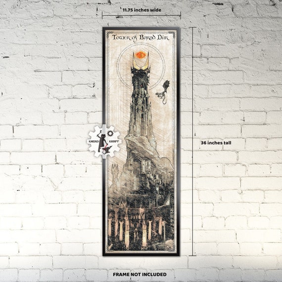 Dibujo De La Torre De Sauron WETA TOWER OF BARAD DUR Environment