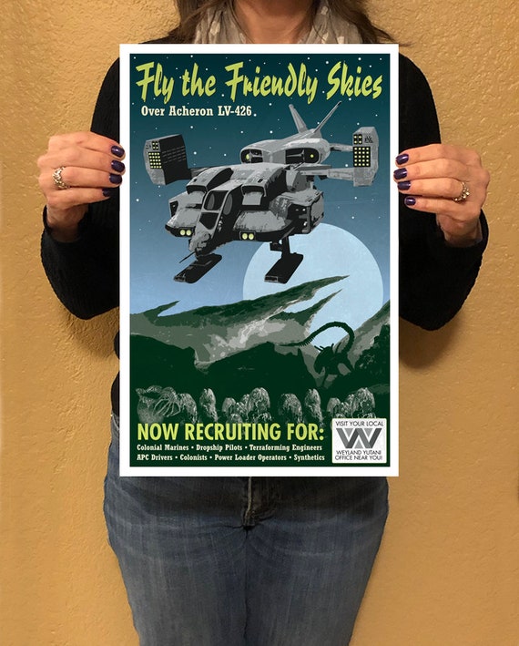 Aliens - Acheron LV-426 - Vintage Travel Poster - 11x17 - Etsy