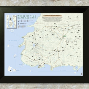 Rad der Zeit - Landkarte im National Park Stil - 16x20 Poster