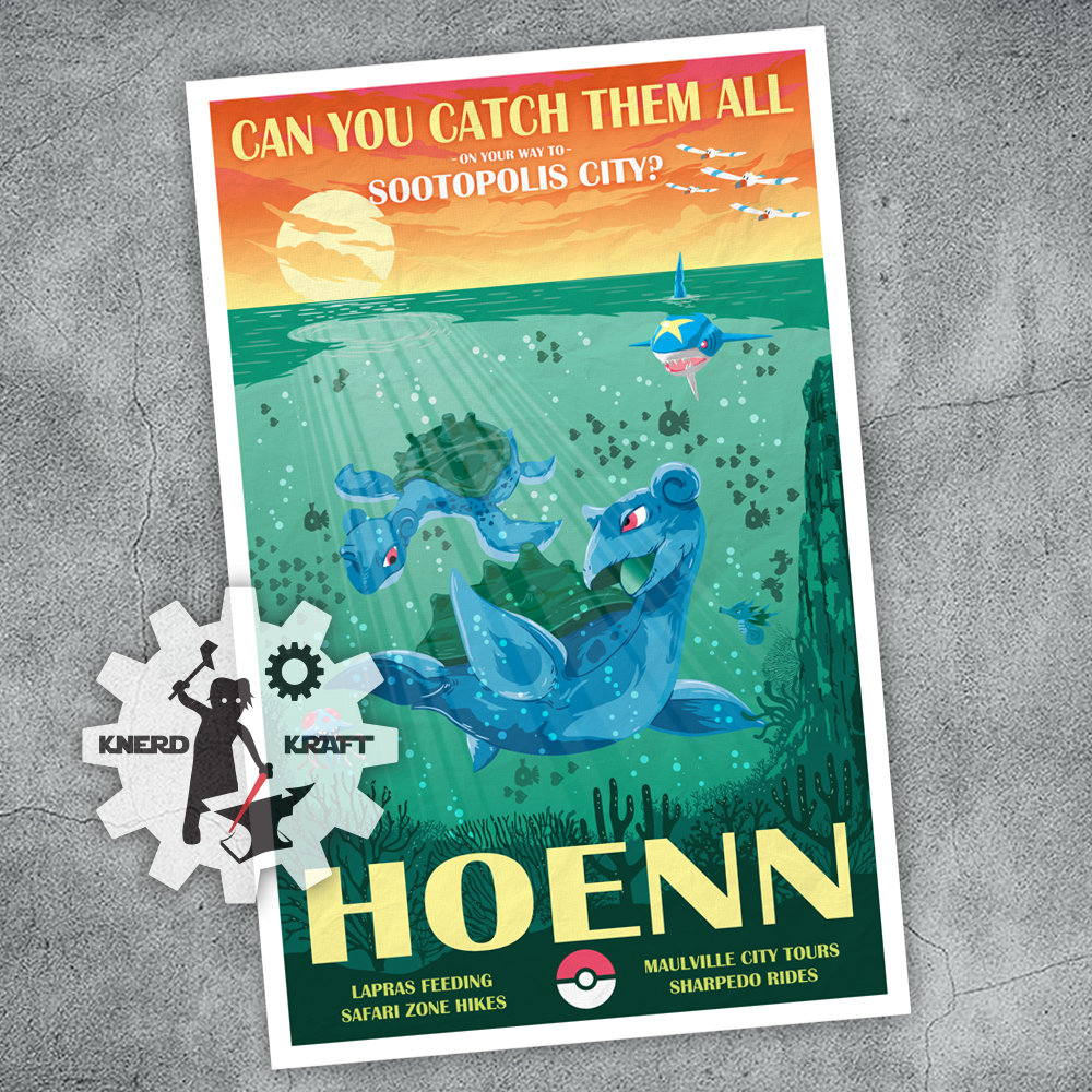 Pokémon Poster Hoenn Region (#252-386) (24x36)