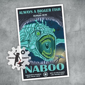Star Wars - Naboo Reise Poster - Gungan Meere - 11 x 17