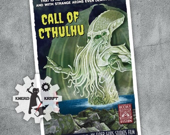 Call of Cthulhu - Vintage Movie Print - 11x17