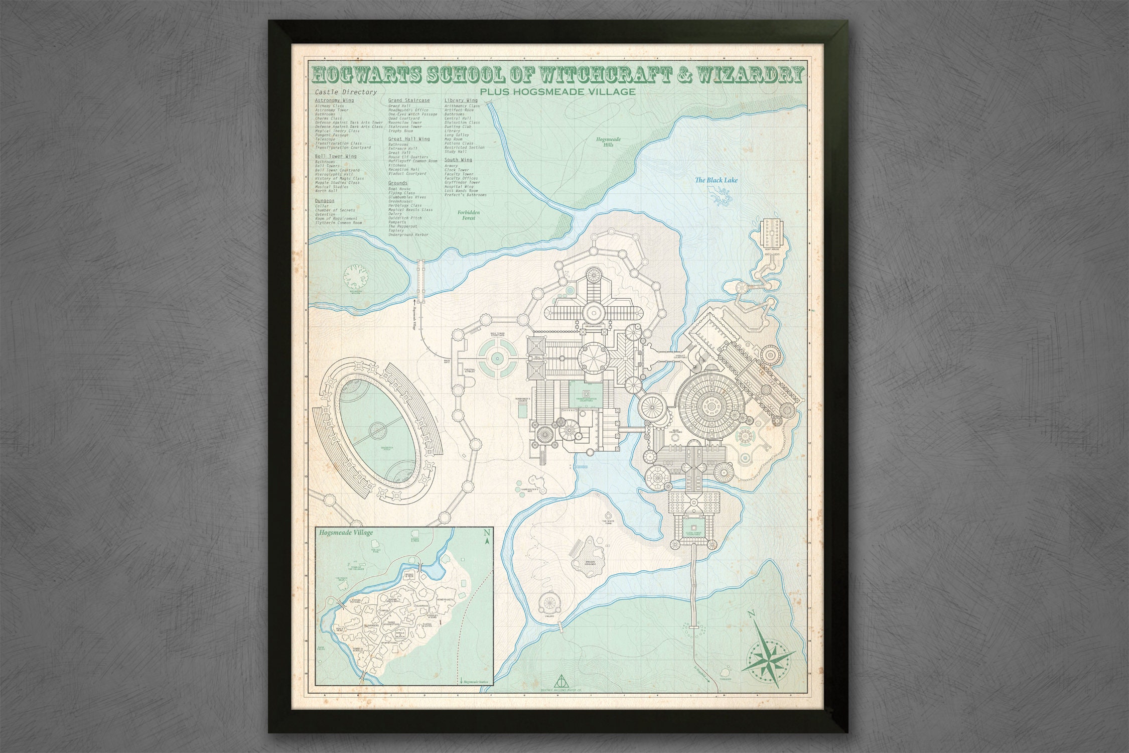 Hogwarts School Of Witchcraft And Wizardry Map