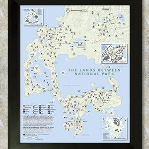 The Lands Between (Elden Ring) Nationaal Park Stijl 16x20 Poster