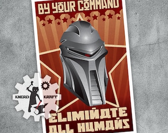 Battlestar Galactica Cylon Propaganda Poster - 11x17