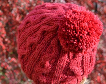 Bobble Hat knitting pattern 'Autumn'