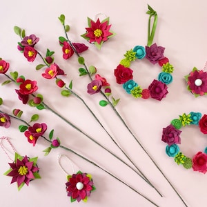 PDF tutorial bundle: Winter Making Series 2021 - Digital Version - Felt Flower Tutorial