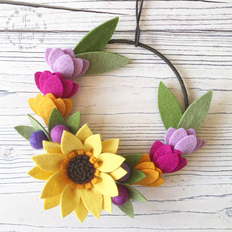 Felt Flower Craft Kit DIY Felt Flowers Buds & Blossom Mini Etsy