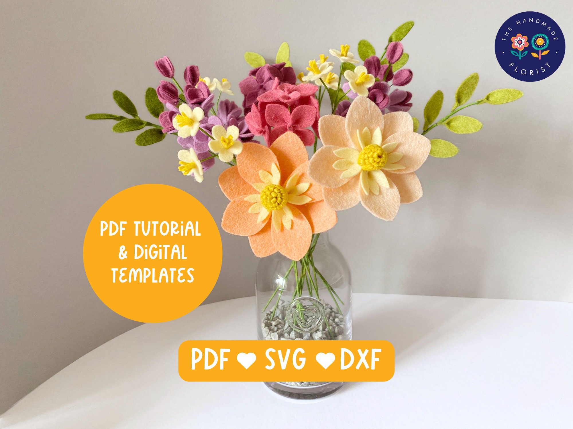 Fleur En Feutre Pour Projets De Couture Et D'artisanat