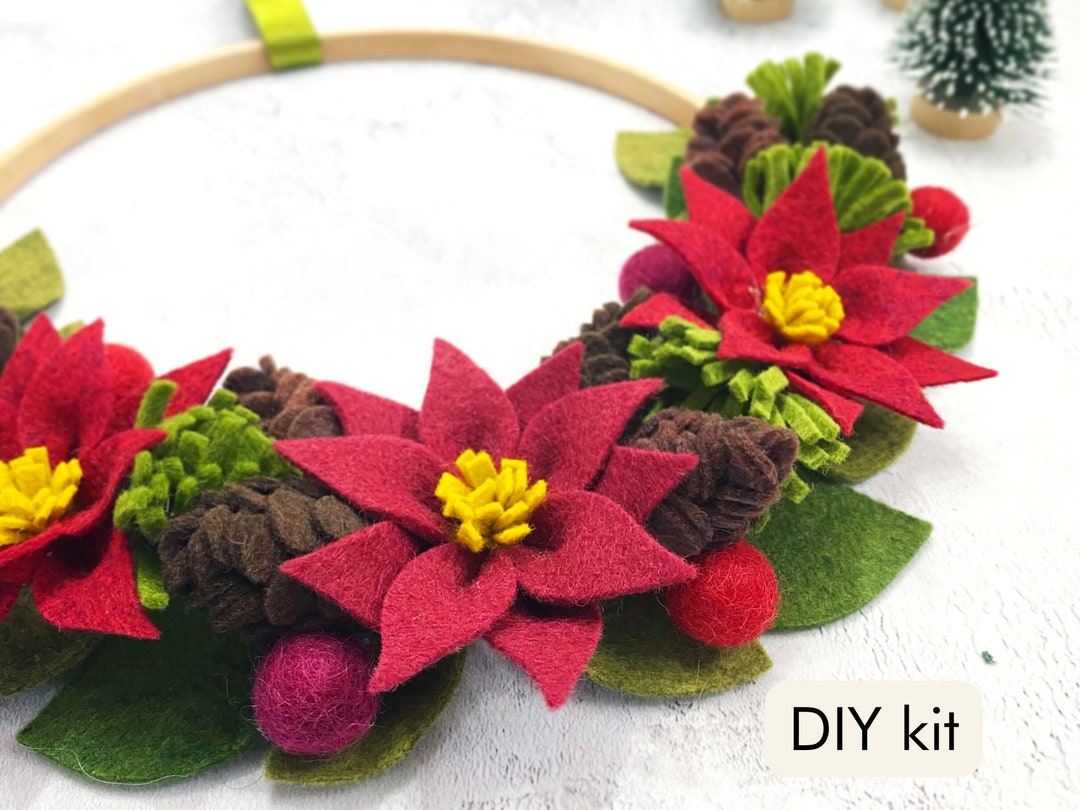 Felt Flower Craft Kit DIY Felt Flowers Woodland Wonders Etsy