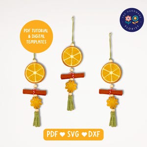 Tutorial per decorazioni natalizie in feltro 'Winter Spice' con modelli PDF e file SVG per Cricut Maker