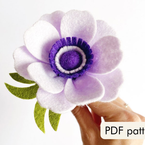 Felt Anemone Etsy