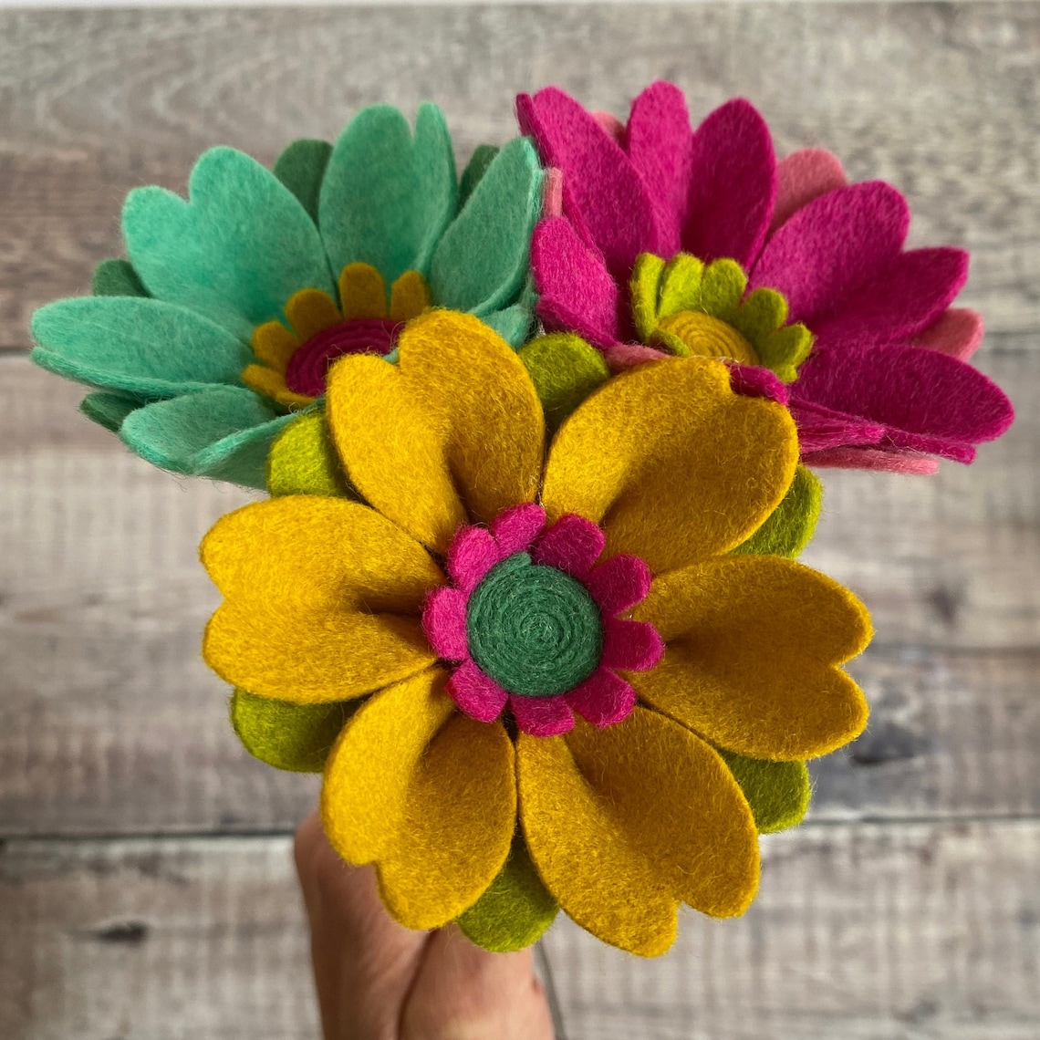 Felt Flower Craft Kit Video Tutorial DIY Felt Flowers Etsy