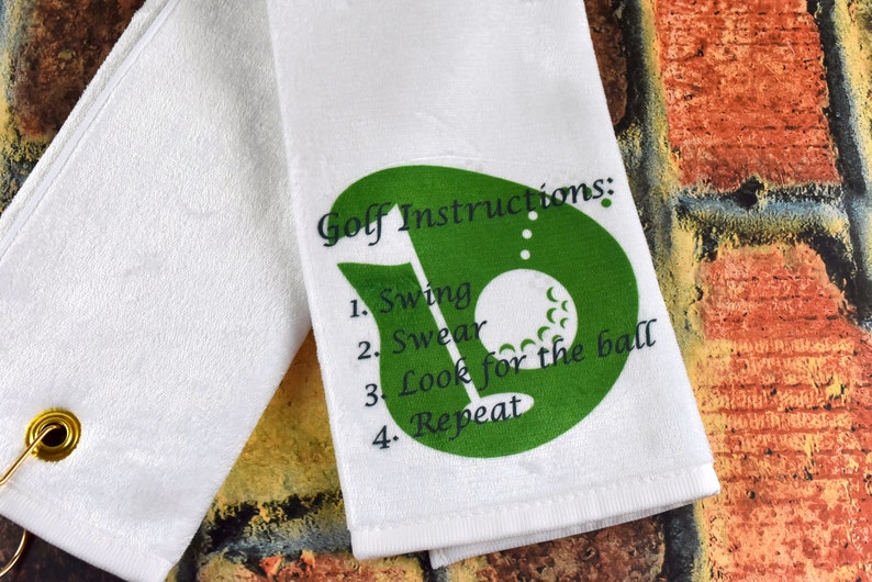 Golf Towel Gift for Golfer Scrubber Golf Towel Funny Etsy