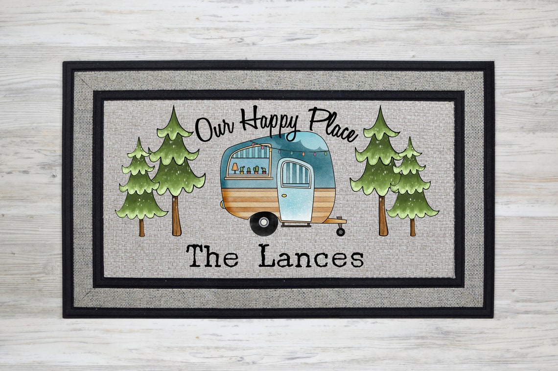 Personalized Door Mat RV Doormat Camper Door Mat Front Etsy