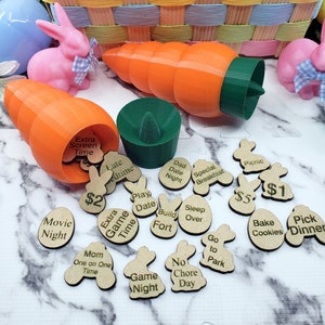 Handmade Easter Tokens: Wooden Easter Egg Hunt Prizes