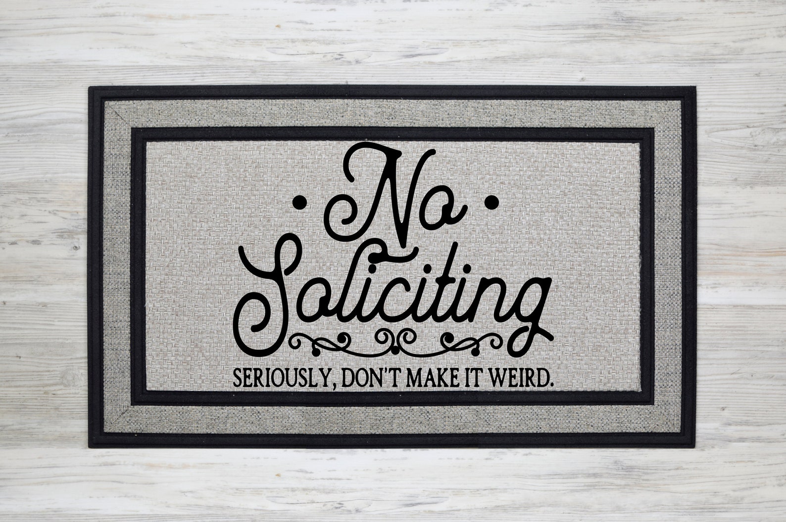 Welcome Mat No Soliciting Doormat Funny Door Mat Front - Etsy
