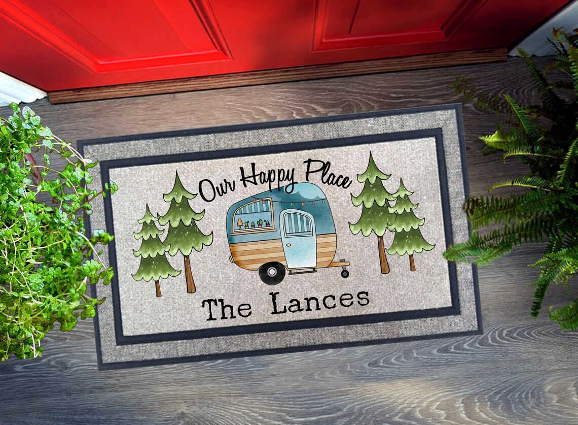 Personalized Door Mat RV Doormat Camper Door Mat Front Etsy