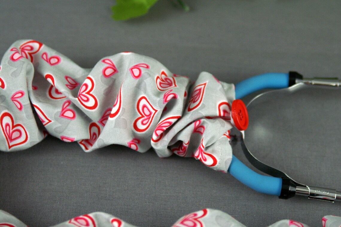Valentines Holiday Stethoscope Cover Heart Fabric | Etsy