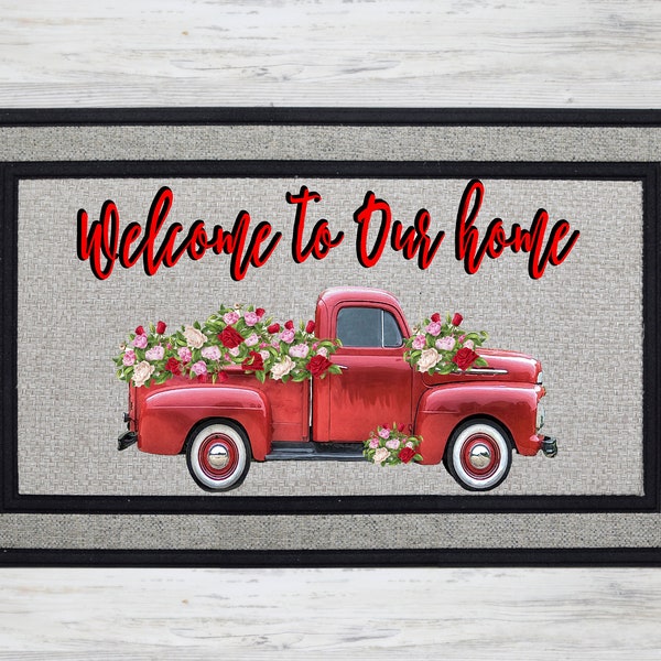 Vintage Truck Floor Mat Etsy