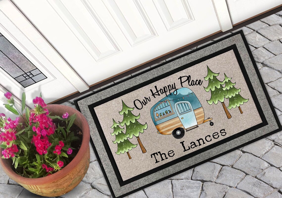 Personalized Door Mat RV Doormat Camper Door Mat Front Etsy
