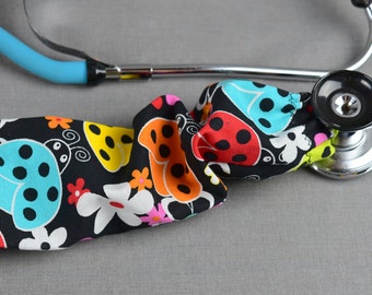 Stethoscope Cover Summer Print | Ladybug Stethoscope Cord Cover  | Nurse Doctor Gift | Stethoscope Sock | Stethoscope Accessories